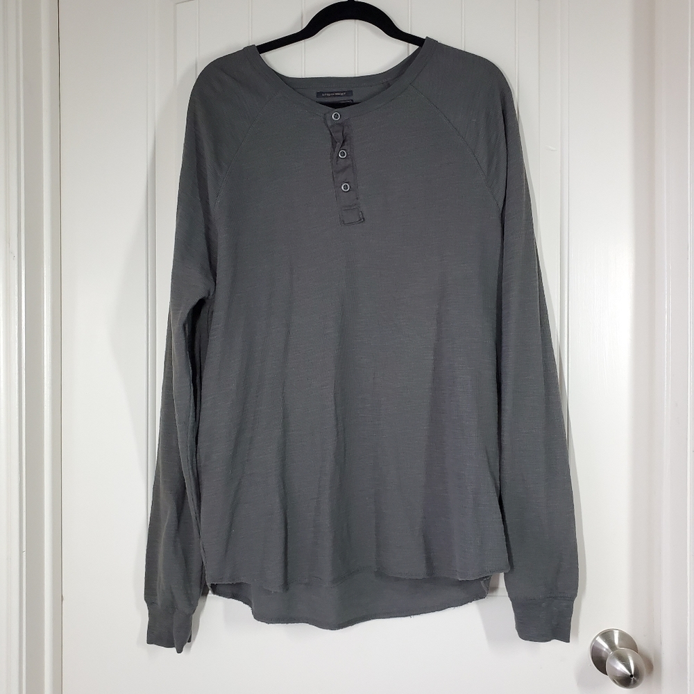 Lucky brand Mens Lived In Henley kahki green size XL